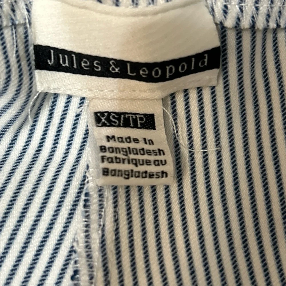 NWT Jules & Leopold Blue White Striped Belted Pull-On Capri Length Pants Size XS - Picture 8 of 10